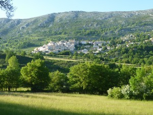 Coursegoules au printemps